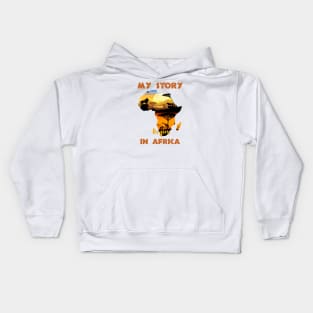 Black History Month my story begins in Africa Kids Hoodie